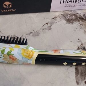Calista Floral Heated Detailing Brush - Black and Yellow